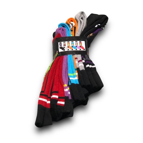 Nickelodeon Teenage Mutant Ninja Turtles Men's Crew Socks - (6 Pairs) - Picture 2 of 4